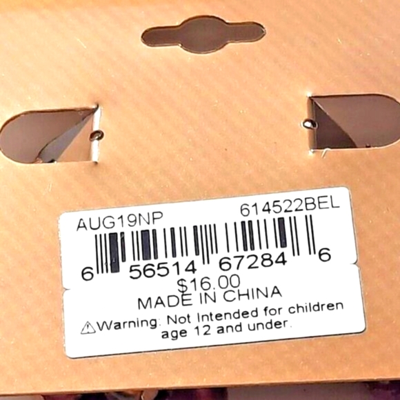 Erica Lyons Earrings New With Tags Dangle Drop - Picture 7 of 7